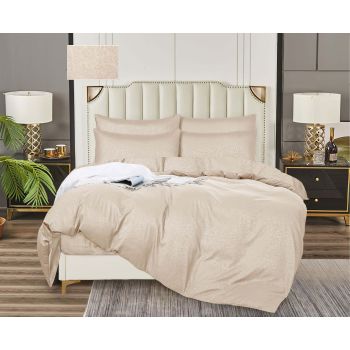 Постельное белье 2сп бамбук жаккрад Орхидея крем 11-0605, наволочки 70*70см - 2шт *1