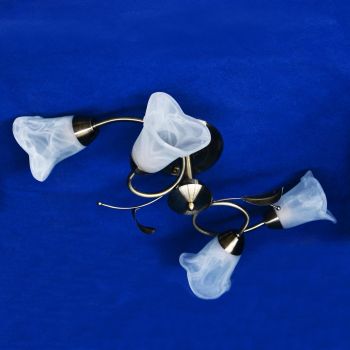 Люстра А1193/4   AB  4*40W Е14 , 220V VERNER LIGHTING *1