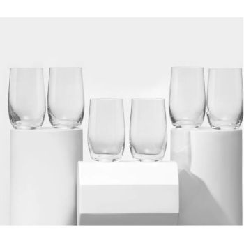 Набор бокалов стекло  "BOHEMIA" "Анжела" 380мл 6шт д/воды 25032/380  "KRYSTALEX" *1/8