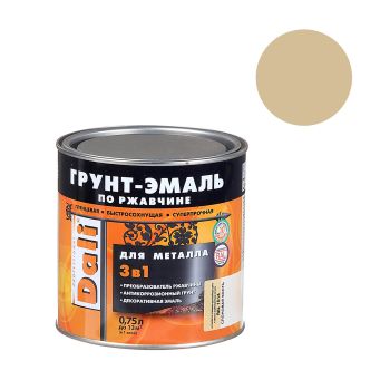 Грунт-эмаль по ржавчине слоновая кость 0,75 л DALI RAL 1014 *1/6/576