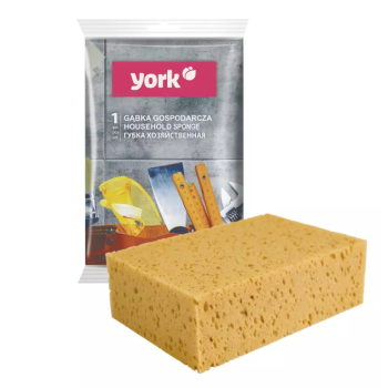 Губка для уборки хозяйственная Большая 200х140х65мм 012090 ("YORK") *1/30