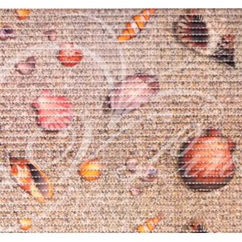 Коврик для ванной ПВХ шир. 65см х15м "V-line" Фотопечать FV4 Пляж *15