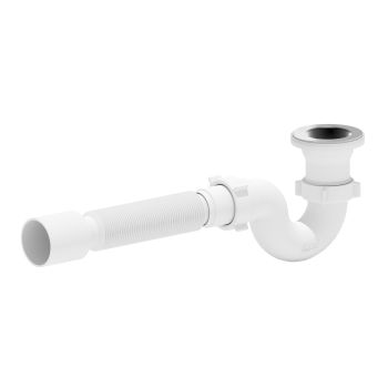 Сифон для душевого поддона 1 1/2"*40 с гибкой трубой 40x50  АНИ E115   *1/45