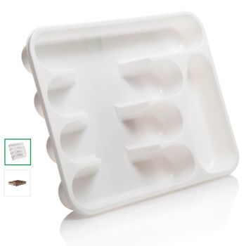 Лоток для столовых приборов пластм. 333х260х45мм арт.606 ("Полимербыт") *1/30