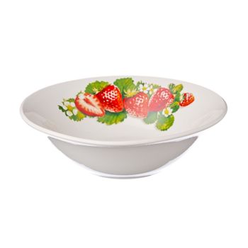 Салатник фарфор. DECO с рис."Клубника" d15см 400мл ДФ- С400-1 *96