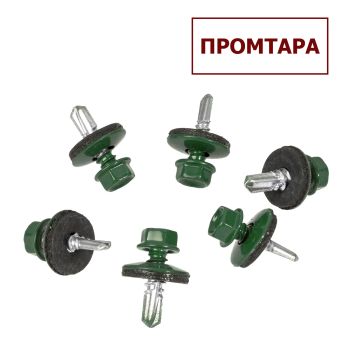 Саморезы кровельные BROZEX 5,5*19 RAL6005 (темно-зеленый) (10кг) промтара *10