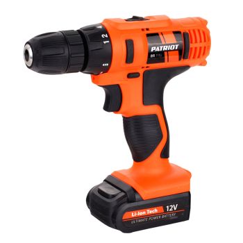 Дрель-шуруповерт 12В 2скор.0-350/0-1350об/мин 25Н 2Ач 1ч 2аккум LI-ION THE ONE BR111Li PATRIOT*1/10