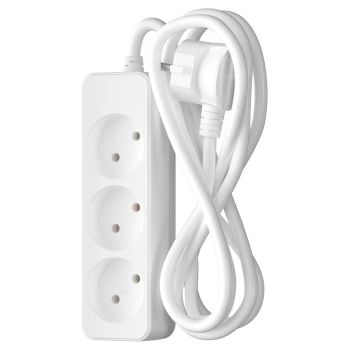 Удлинитель 3 розетки 3м б/з ПВС 2*0,75мм2 10А мощ.нагр 2500Вт 10-33 Фотон 21112  *1/20