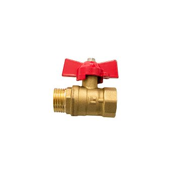 Кран шаровый 1/2" (Ø15) М/П бабочка STI 11Б27п1 (465) (аналог КР01)*1/160