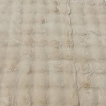 Коврик интерьерный из искусственного кроличьего меха "Мальдивский песок" (цвет крем)  80*150 см *1