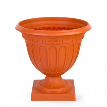 Кашпо-Вазон пластм. "Олимпия" 18,0л d верха 420мм h410мм Коричневый М9037 (ЗПИ "Альтернатива") *1/4