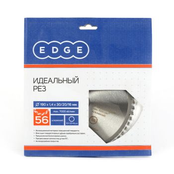 Диск пильный 190*30/20/16мм 56 зубьев по алюминию (810010024) EDGE PATRIOT *1/10