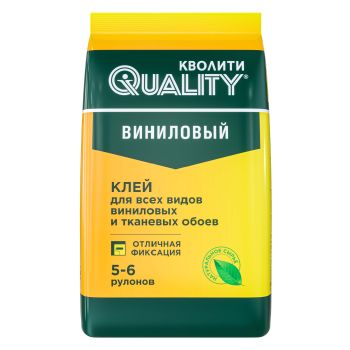 Клей для обоев виниловый 200г Кволити   *30/900