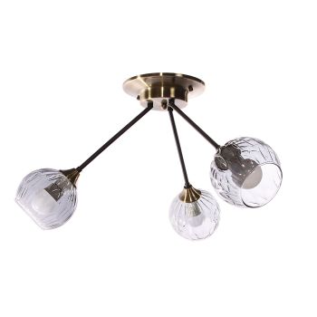 Люстра A3942/3 AB+BK Е27 3*40Вт ( h=310; d=660) S=18м2 VERNER LIGHTING *1