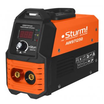 Аппарат сварочный инвертор 20А/250А электрод 1,6-5,0мм 6,1кВт АW97I250 STURM  *1/4**