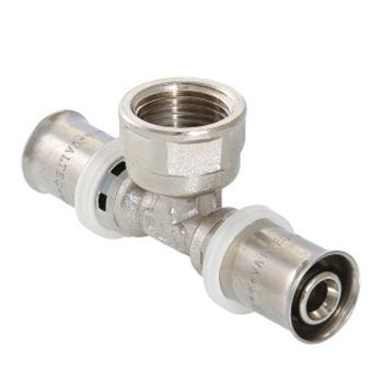 Тройник переходной 20х1/2"(Ø15)х20 пресс/мама VALTEC 232 *1