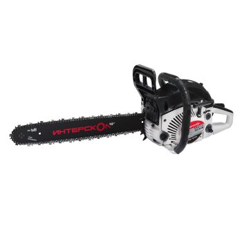 Пила цепная бензиновая 2Т 3,3л.с 52см3 шина45см цепь72зв. шаг3/8" паз1,5мм ПЦБ-18/52Л ИНТЕРСКОЛ *1/2