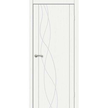 Дверь межкомнатная глухая ESTETICA 306 ПВХ Дуб Пломбир 600 мм BROZEX-WOOD  *1