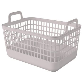 Корзина для хранения пластм. "Kobo" 320х224х210мм 12л  Св.-бежевый арт 435296134 ("Бытпласт") *1/16