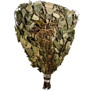 Веник березовый с пижмой в уп. "Банные штучки"  /25