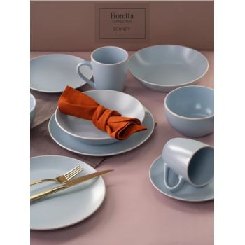 Салатник керамич. "Fioretta" "Scandy Blue"  d14,5см TDB547 *6/36