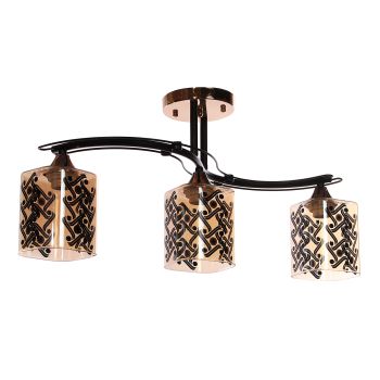 Люстра A3944/3 BK+FGD Е27 3*40Вт ( l=560;w=160;h=275) S=18м2 VERNER LIGHTING *1