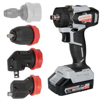 Дрель-шуруповерт 18В 2скор.0-400/0-1700об/м 45Нм 2Ач 2акБ/Щ LI-ION ДА-13/18ВК КОМБИ АПИ ИНТЕРСКОЛ *1