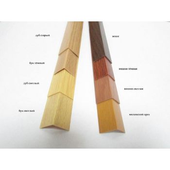 Уголок отделочный ПВХ 10*10 вишня 2,7м РСП *50