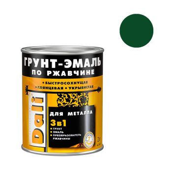 Грунт-эмаль по ржавчине зеленый мох 2 л DALI RAL 6005 *1/3/192