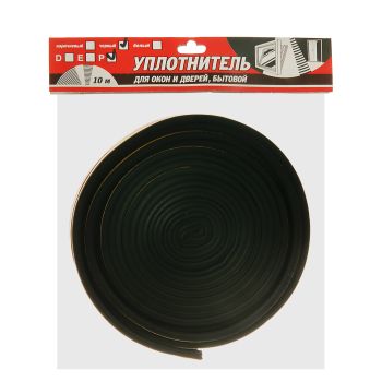 Уплотнитель для окон/дверей TYTAN (BROZEX)  P10 (черный)  *1