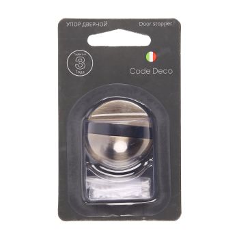 Упор дверной бронза DS-0002-AB Code Deco *1/24
