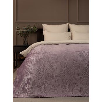 Плед 150*200см фланель Листья сиреневый TF FNE DKLI3 050/1520 NC Absolute *1