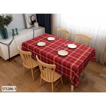 Клеенка на тканевой основе "Print" "Шотландка" красн. шир.1,37м GW-21650 "Great Way" *20