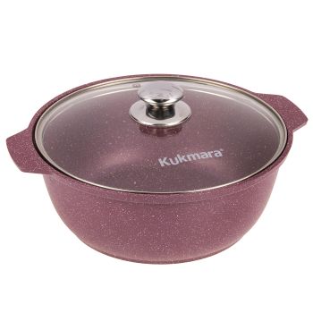 Кастрюля алюм. литая а/приг. Kukmara "Trendy style" Mystery "жаровня" 4,0л Ст.кр. ж41tsm *1/4