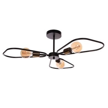 Люстра N5103/3 BK Е27 3*40Вт ( h=230; d=770)  VERNER LIGHTING *1