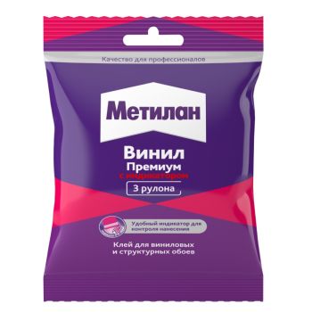 Клей для обоев виниловый 100г "Метилан Винил Премиум" 1430091  18м2 *1/24 *