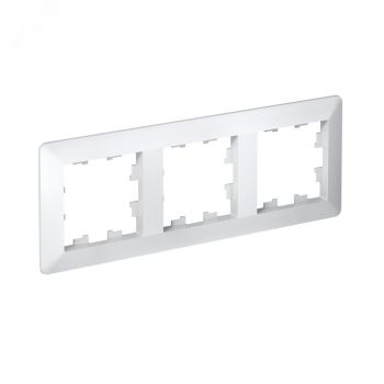 Рамка "ATLAS DESIGN AIR" 3-м белый/дымчатый белый SE ATN220103 *1/40