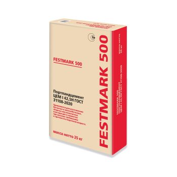 Цемент 25 кг ЦЕМ I 42,5 Н(ПЦ500) красный мешок Сухой Лог *1/56