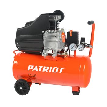 Компрессор воздушный 1500Вт 2850об/мин 240л/мин 24л 8бар масляный EURO24/240 PATRIOT *1