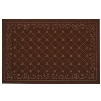 Коврик влаговпитывающий 60*90 см "Ромбы" коричневый "KOVROFF" (арт.П/10/03/03)   *1/10
