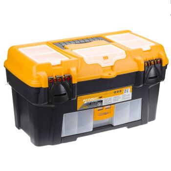 Ящик д/инструмента пластм. "Атлант18" с консолью и секциями 430х250х235мм М2924 ("М-Пластика") *1/6