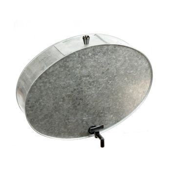 Умывальник дачный подвесной металлич.оцинков.  10л, с поаст. краном ("УралИНВЕСТ" Лысьва) *1/4