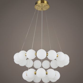 Люстра 31330-0.4-6+4 LED ПДУ+диммер 3000-6500К S=20м2  *1