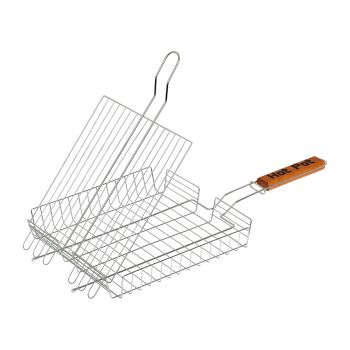 Решетка для "барбекю" Hot Pot универсальная глубокая 50 (+5)*25*25*4см  61338 *1/8 АНАЛОГ КС013