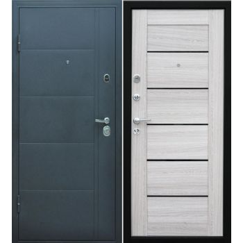 Дверь металлическая 8 см Эверест ЦАРГА сандал серый 860х2050 ПРАВАЯ ФОРПОСТ *1