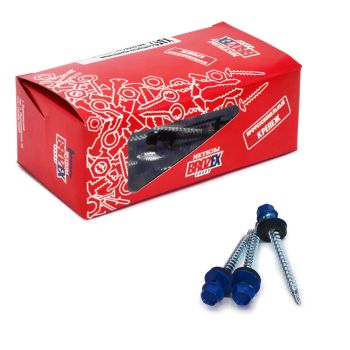 Саморезы кровельные BROZEX коробка 4,8*51 (70шт) RAL 5005 насыщенный синий *6