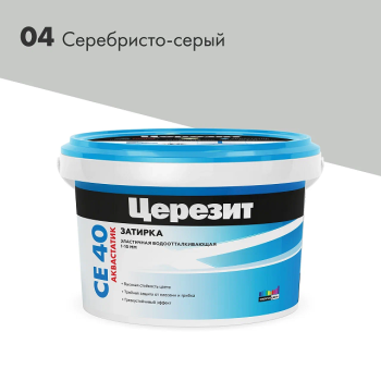 Затирка для швов СЕ 40 Серебристо-серый 1кг Церезит *12/384