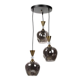 Люстра N6560/3Н ВК+СОР  3*40W E27 220V (d-365; h-800)  VERNER LIGHTING *1