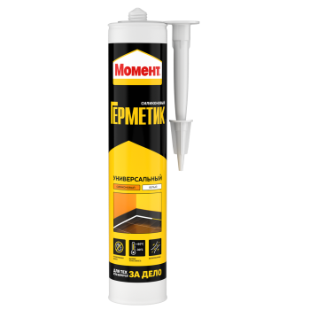 Герметик силиконовый универсальный белый 280г Момент 2353935 (до-30)  *1/12