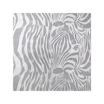 Коврик для ванной ПВХ шир. 65см х12м "V-line" Фотопечать 7167-zebra_grey "Зебра серая" *12